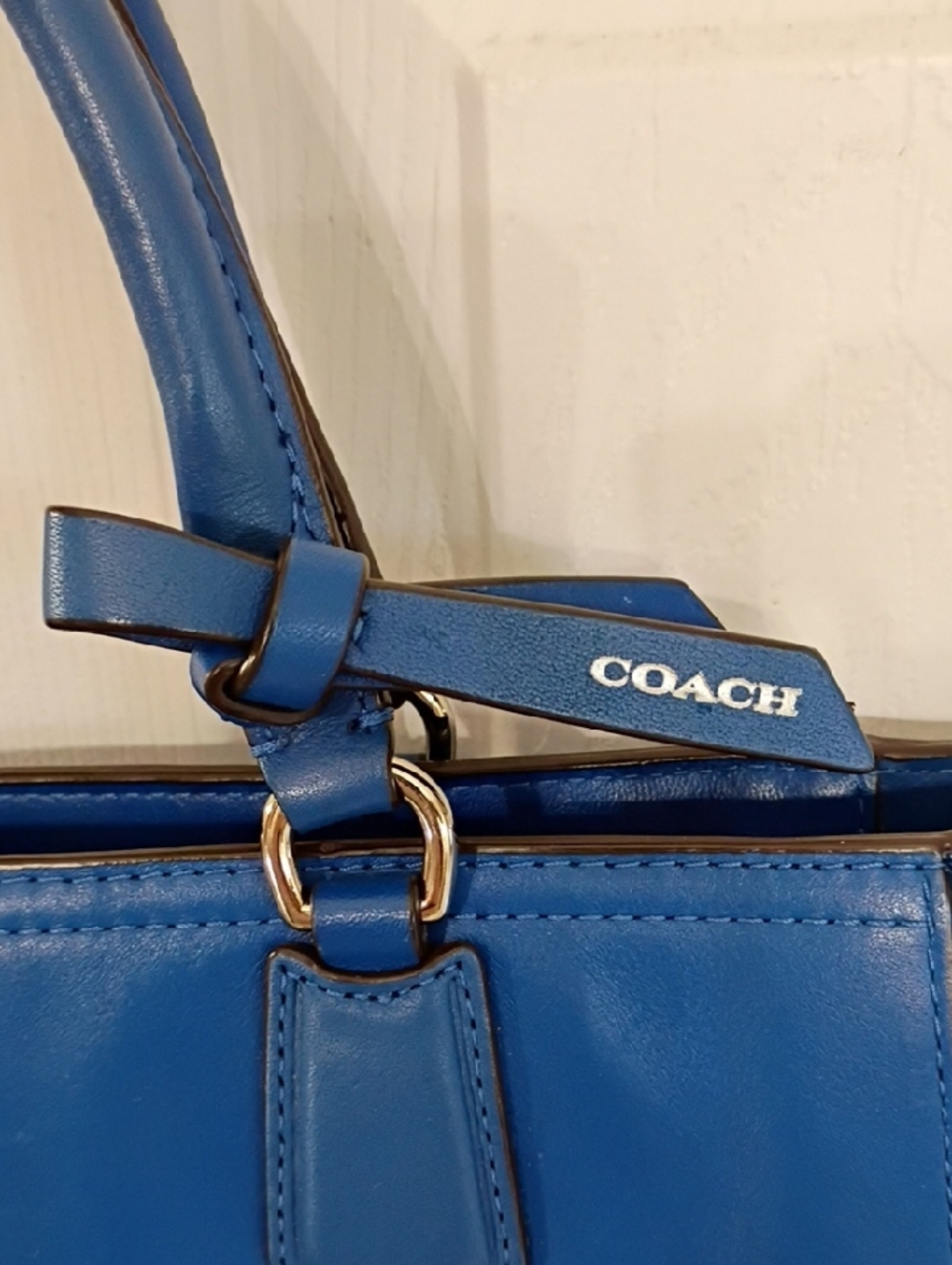 Coach Blue Poppy Blaire Tote - Picture 2 of 13